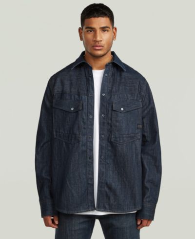 G-Star Raw Men's Dakota Regular Collared Overshirt