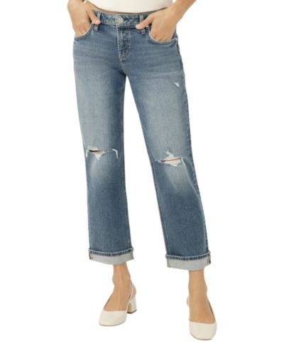 Женские джинсы Silver Jeans Co. Chelsea с высокой посадкой и прямыми штанинами