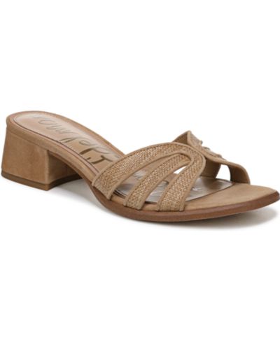 Buff Tan Faux Raffia/Suede