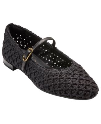 Cole Haan Women's Harlan Woven Mary Jane Ballet Flats