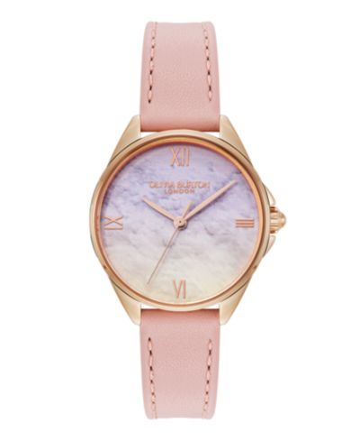 Женские часы Olivia Burton Azure Rose Leather Strap 30mm