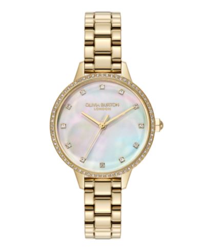 Женские наручные часы Olivia Burton Captivate, золотистый корпус, нержавеющая сталь, 34mm