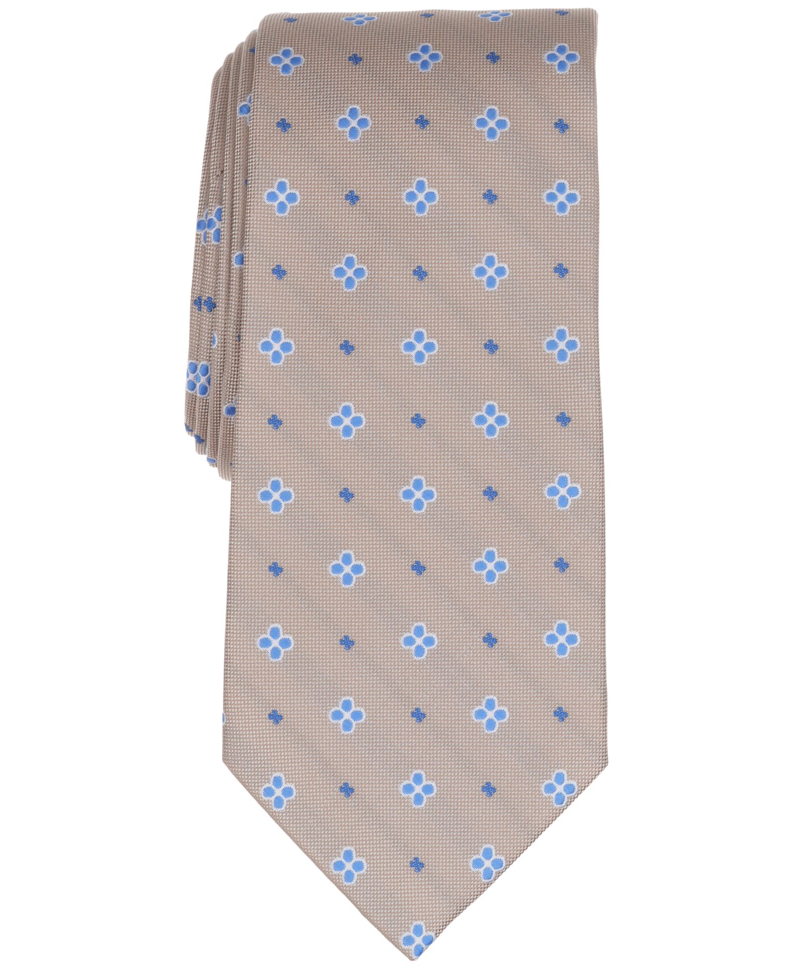Club Room Men's Classic Tehama Neat Floral Tie, Macy's Exclusive