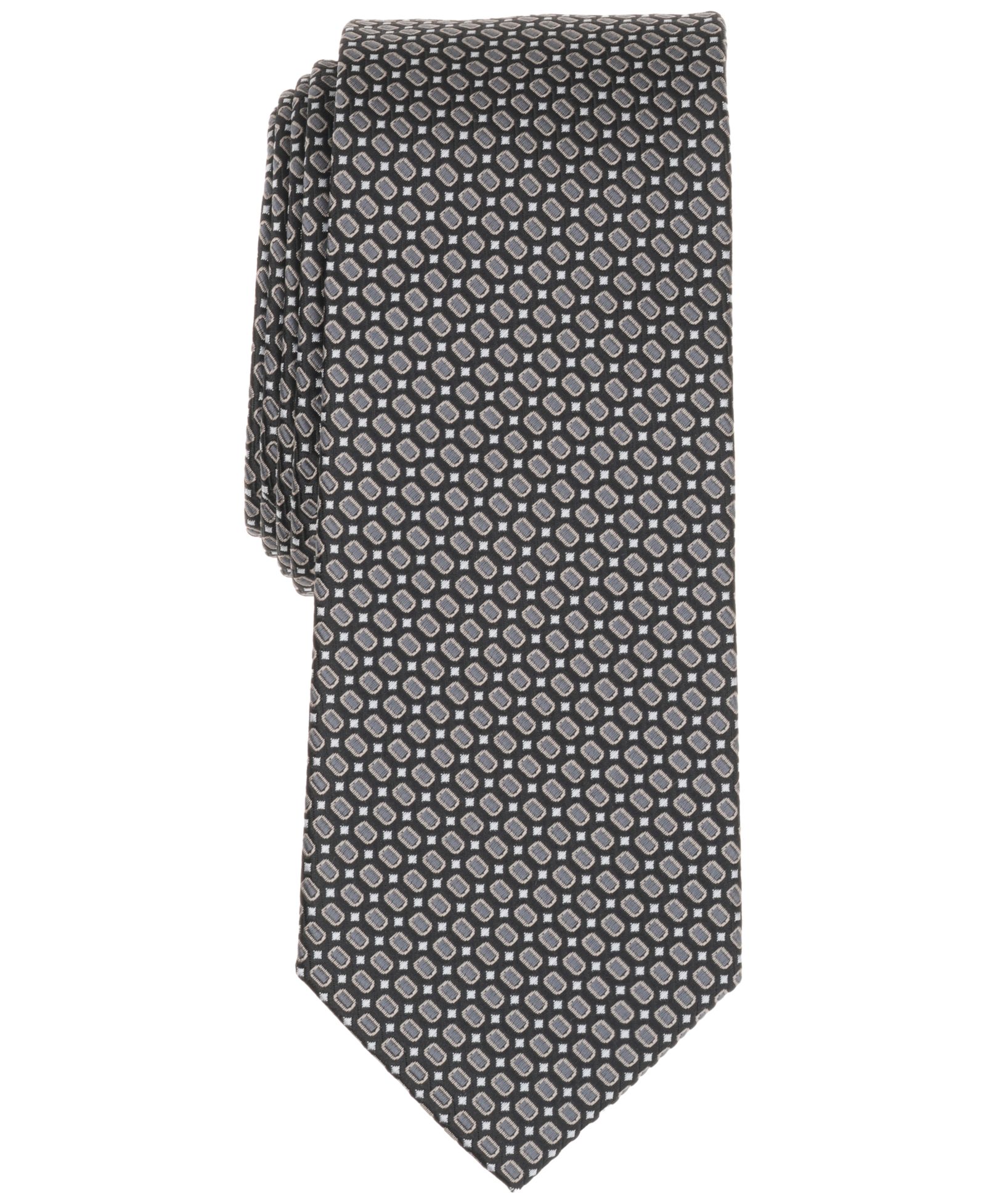 Alfani Men's Renato Geometric Pattern Slim Tie, Macy's Exclusive