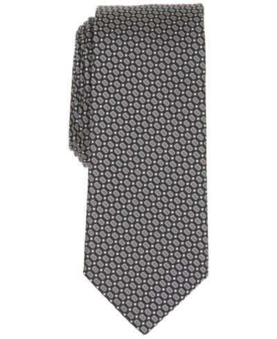 Alfani Men's Renato Geometric Pattern Slim Tie, Macy's Exclusive