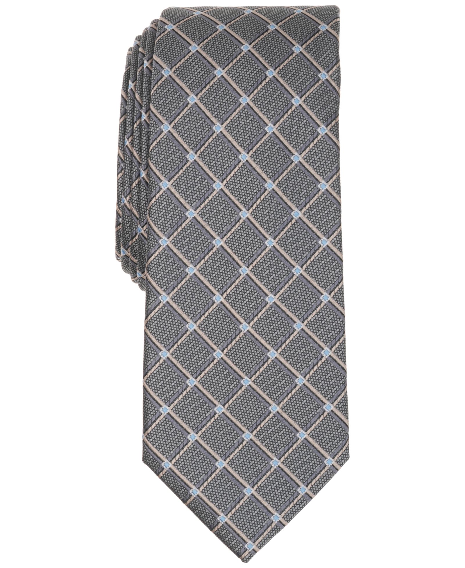 Alfani Men's Banks Geometric Pattern Slim Tie, Macy's Exclusive