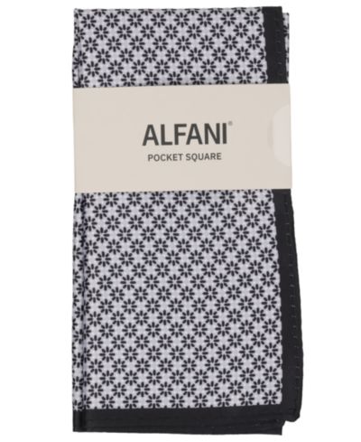 Alfani Men's Wells Geometric Pattern Pocket Square, Macy's Exclusive