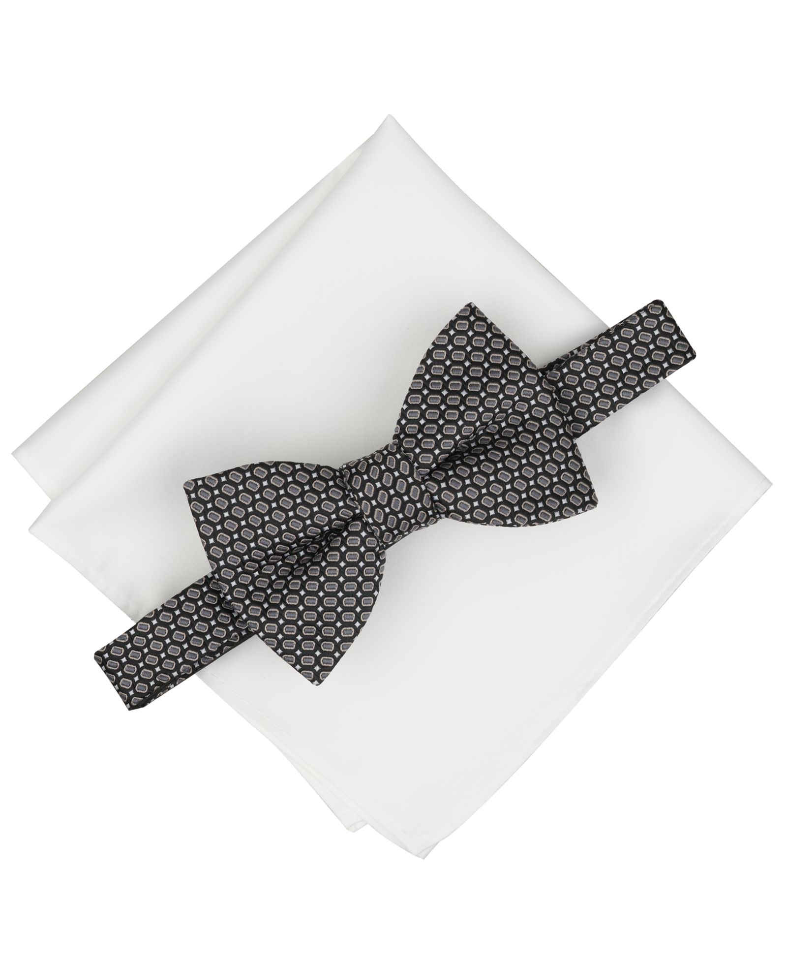 Alfani Men's Renato Geometric Bow Tie & Pocket Square, 2-Piece Set, Macy's Exclusive