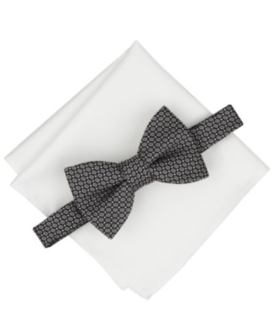 Alfani Men's Renato Geometric Bow Tie & Pocket Square, 2-Piece Set, Macy's Exclusive