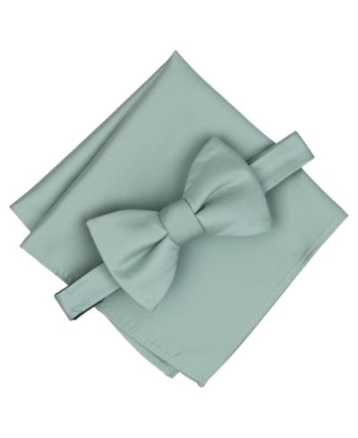 Alfani Men's Braden Solid Bow Tie & Pocket Square, 2-Piece Set, Macy's Exclusive