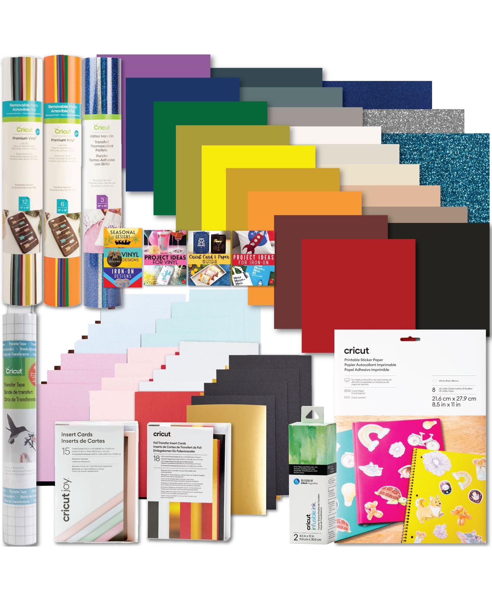 Cricut Deluxe Sampler Materials Bundle for Cricut Maker and Cricut Explore