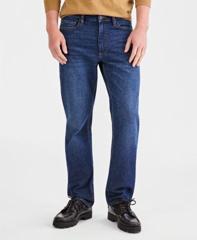 Мужские джинсы Sun + Stone Navy-Wash Straight-Fit