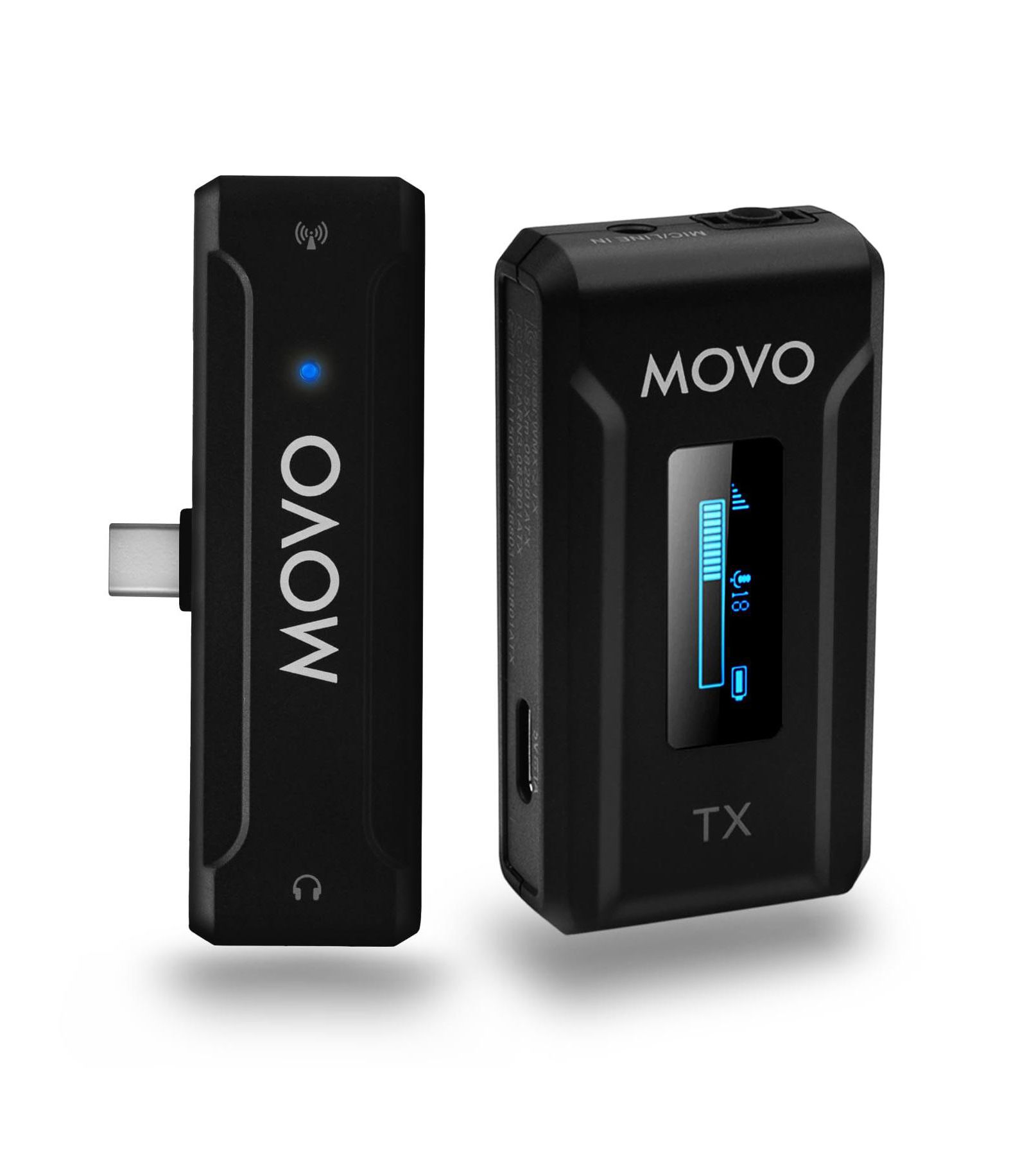 Беспроводной микрофон Movo WMX-2-C для устройств USB-C