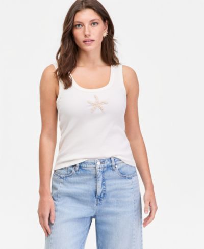 On 34th Женский трикотажный топ Starfish Scoop-Neck