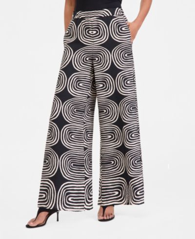 I.N.C. International Concepts Women's Printed Wide-Leg Pants, Macy's Exclusive