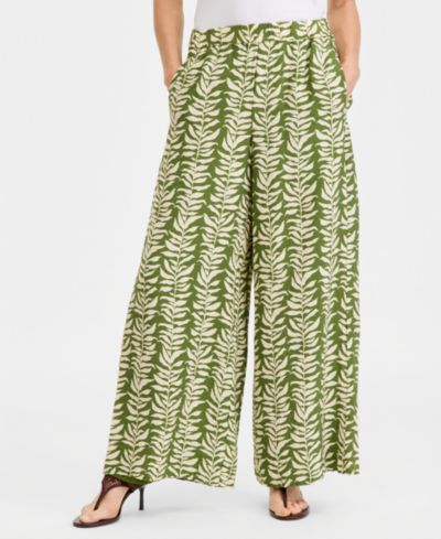 Женские широкие брюки I.N.C. International Concepts Printed Wide-Leg