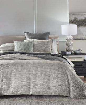 Hotel Collection Horizon Geometric 3-Pc. Duvet Cover Set, King, Macy's Exclusive