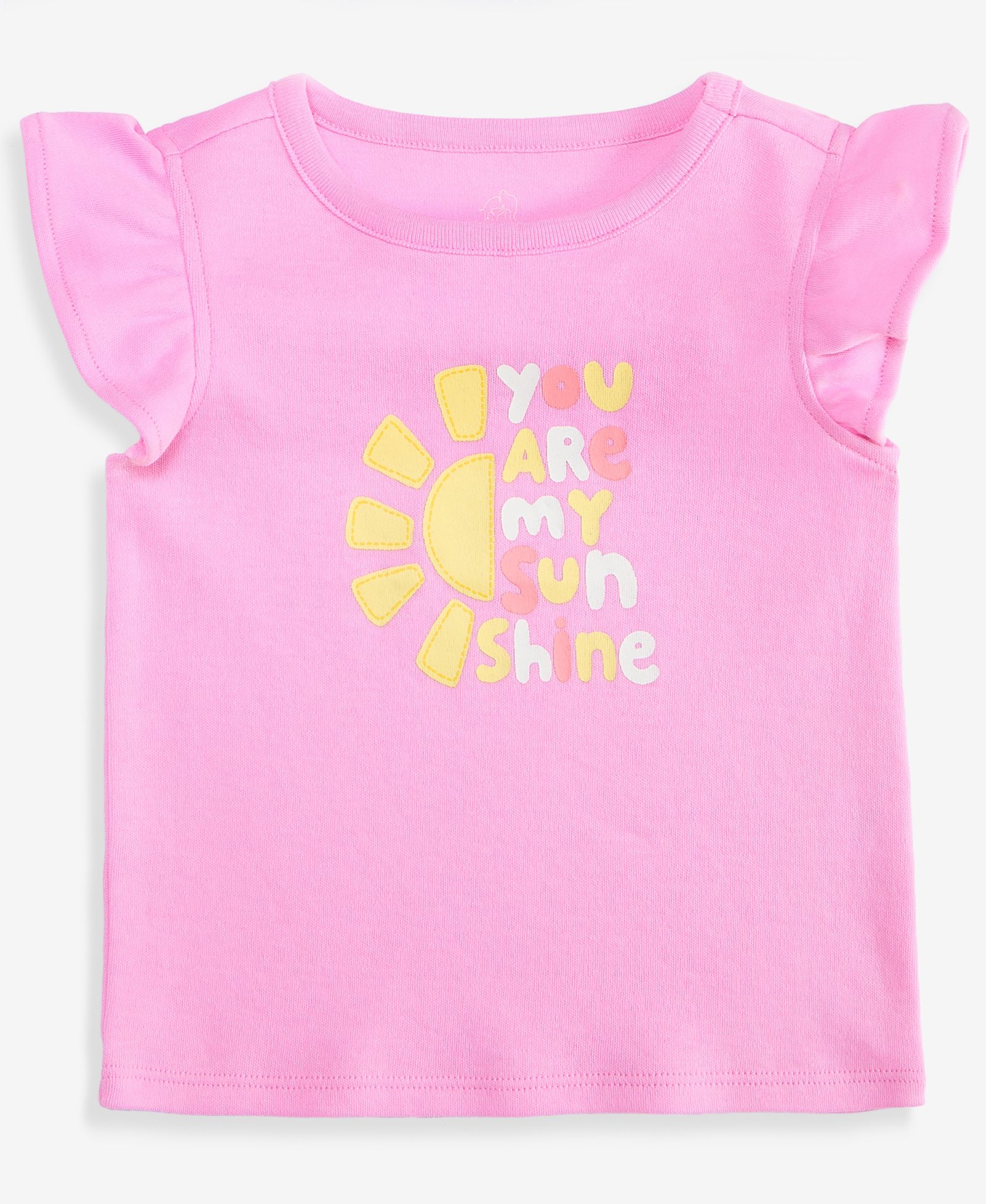 Детский топ First Impressions Baby Girls' 3M-24M Mix & Match You Are My Sunshine с рукавами flutter