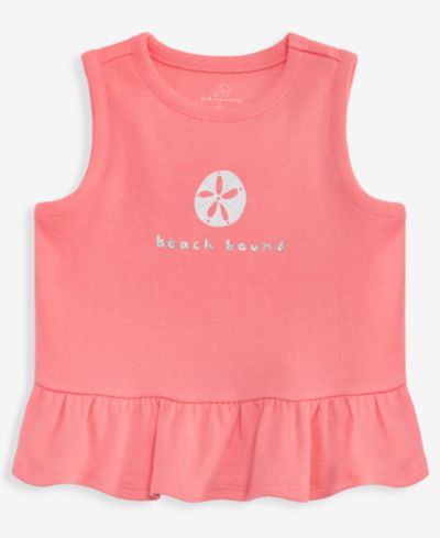 Топ First Impressions Baby Girls' 3M-24M Mix & Match Sand Dollar Peplum