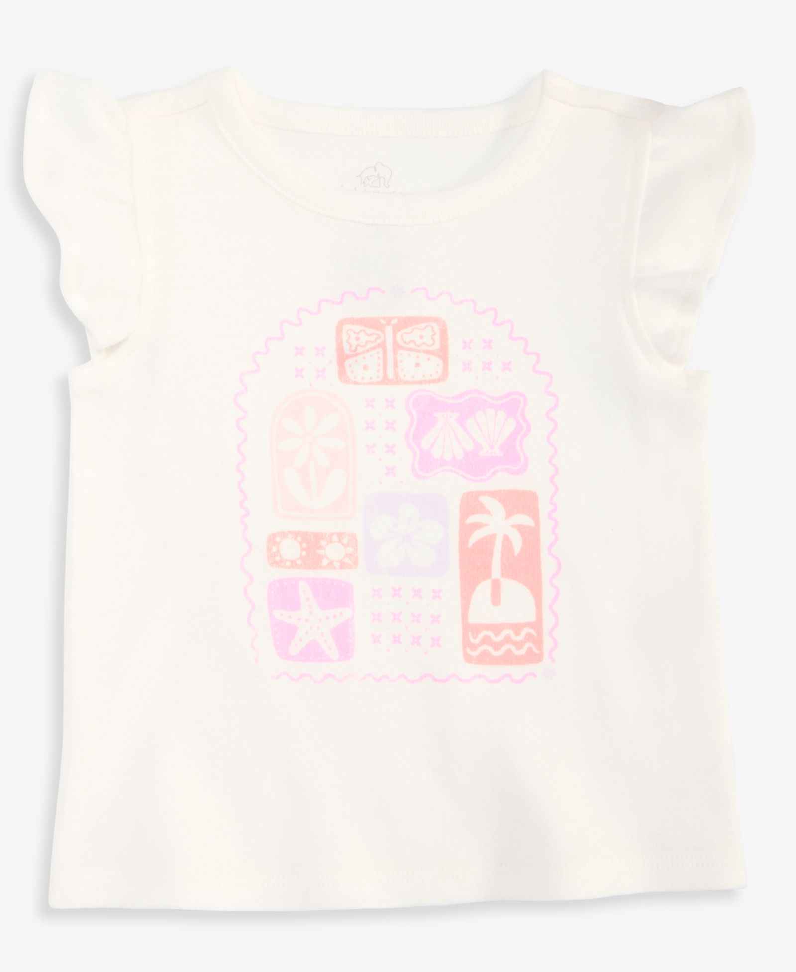Детский топ First Impressions 2T-4T Mix & Match Tile Flutter-Sleeve