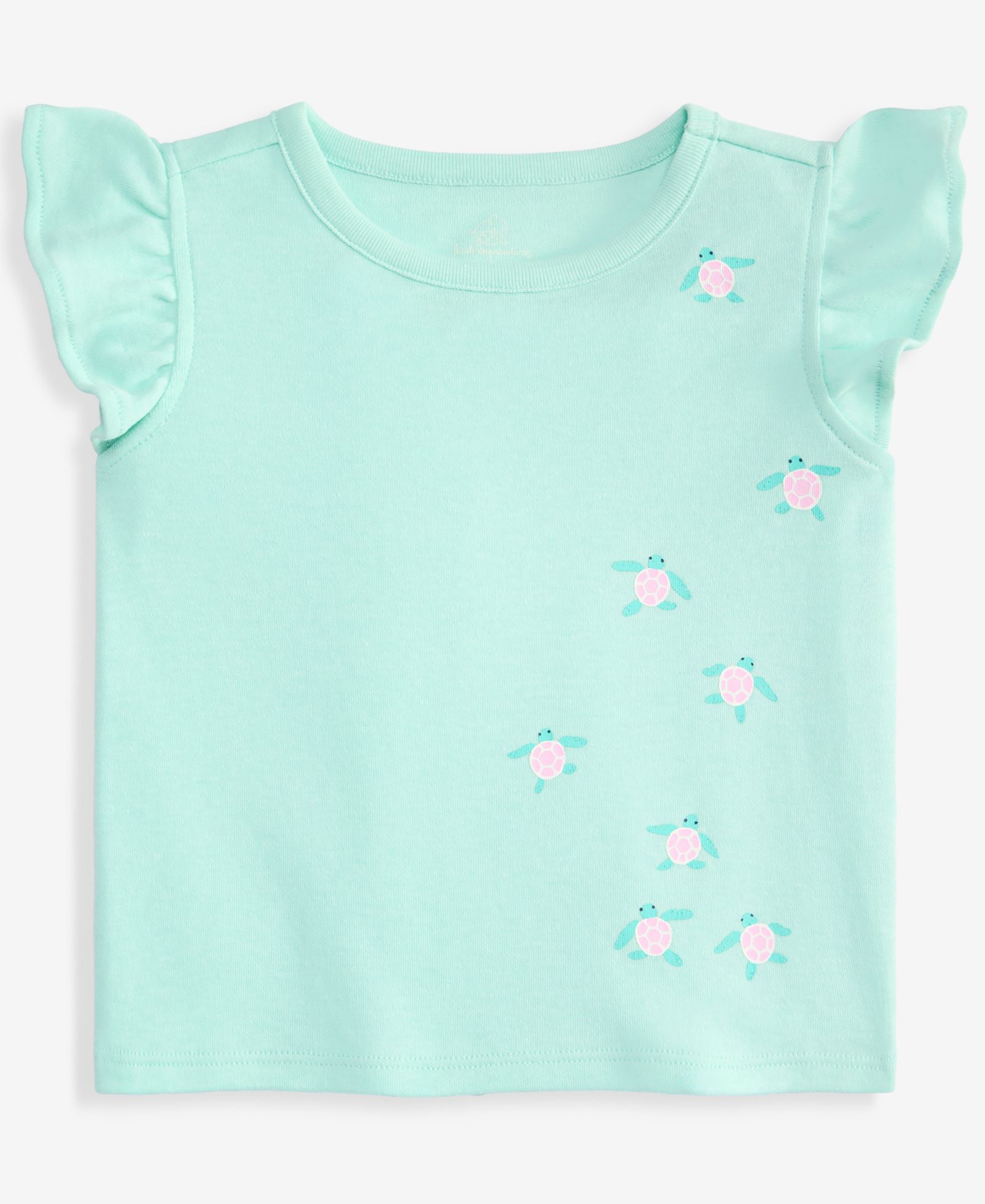 Футболка First Impressions Toddler Girls' 2T-4T Mix & Match Turtles Flutter-Sleeve