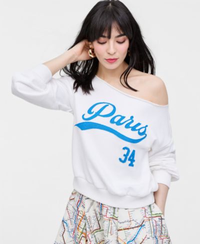 Women's Paris Sweatshirt, Macy's Exclusive- Molly Rogers Capsule Collection