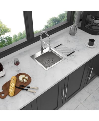 Кухонная мойка Flynama Stainless Steel Drop-In Topmount, 15x15x9-Inch