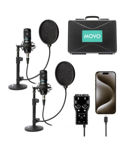 Комплект оборудования для подкастов Movo iPhone 15/16 USB-C