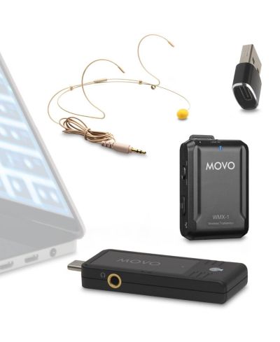 Беспроводной микрофон Movo WMX-1-UH USB-C Wireless Headset Microphone