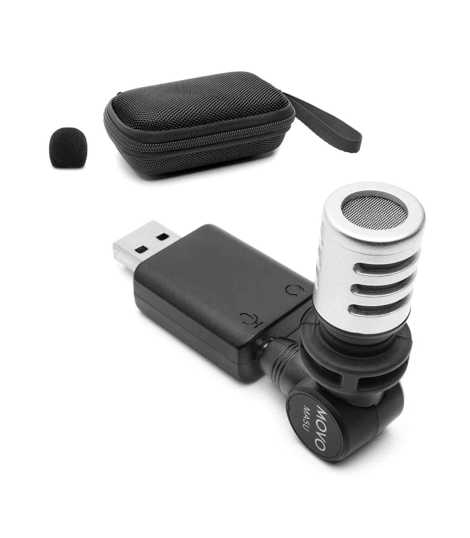 Карманный аудиомикрофон Movo MA5U - совместимый с USB