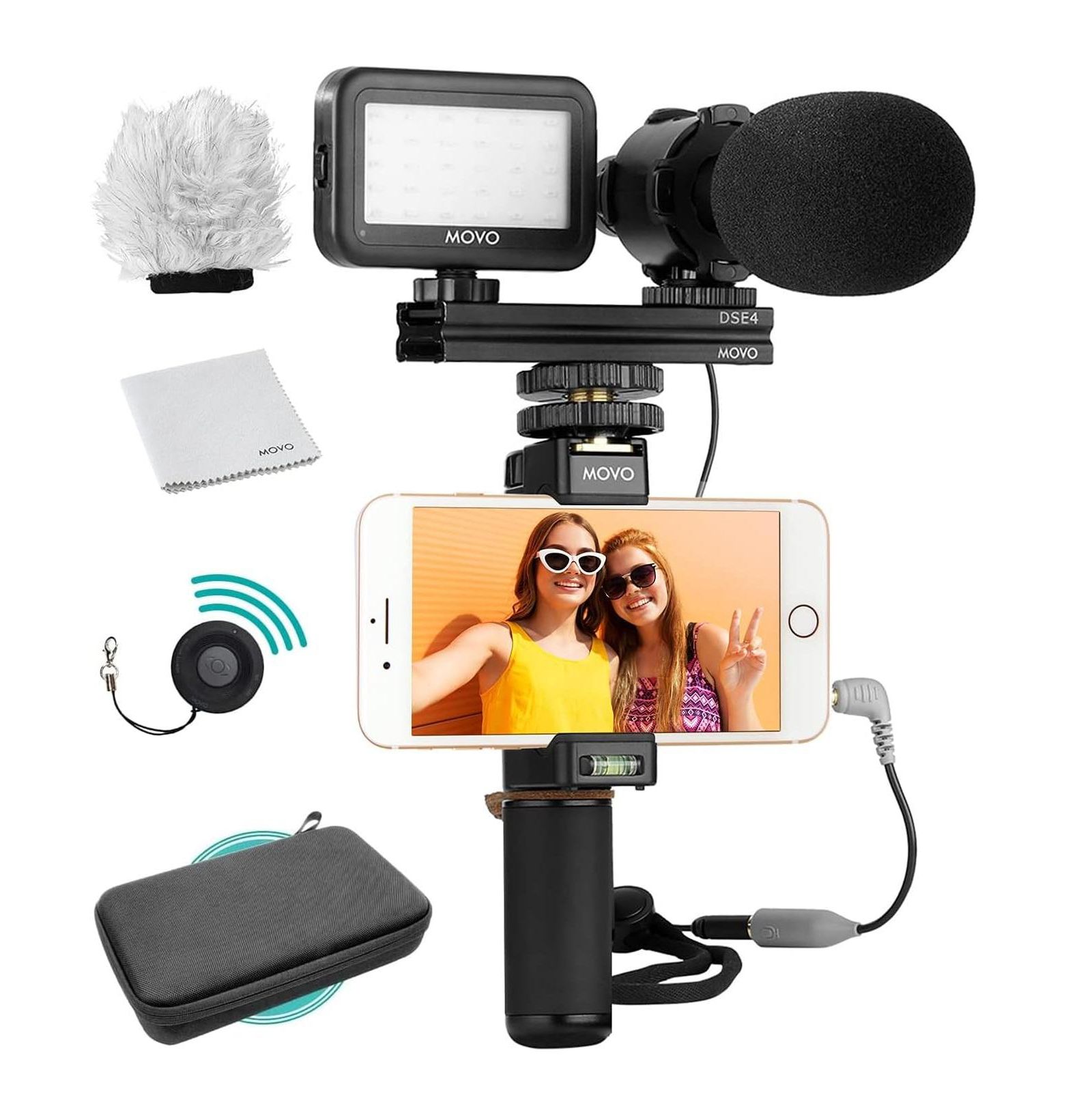 Набор для влога Movo Vlog Kit V7 с микрофоном, светом и беспроводным пультом
