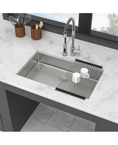 flynama 30x18x5.5inch ADA Compliant Kitchen Sink Undermount Stainless Steel Single Bowl 16 Gauge
