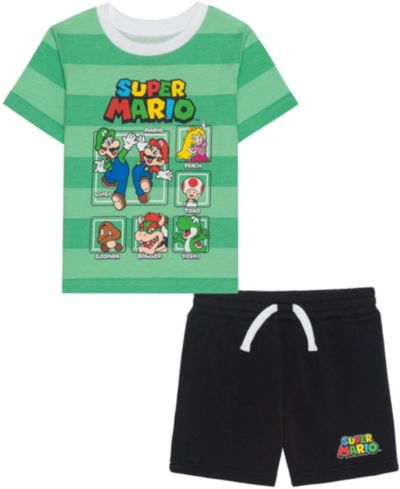 Комплект из футболки и шорт Mario Bros. Super Mario & Friends для малышей, 2-piece set