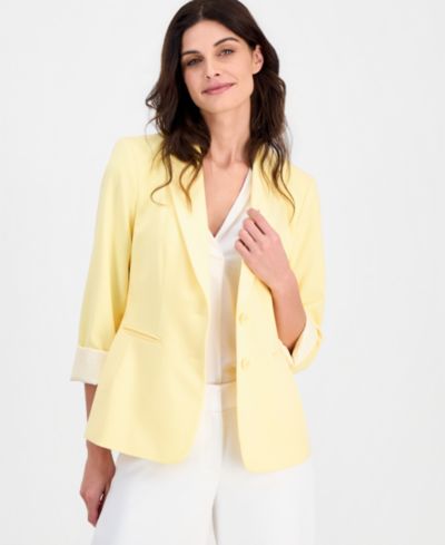 Tahari ASL Women's Two-Button Peak-Lapel Blazer