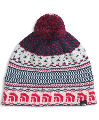 White Dune Jacquard/Pom