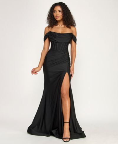 Вечернее платье Katia Rae Juniors' Off Shoulder Corset