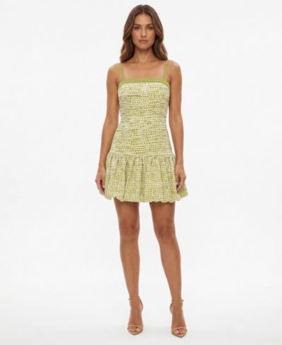 Violet Weekend Juniors' Polka Dot Bubble Hem Dress