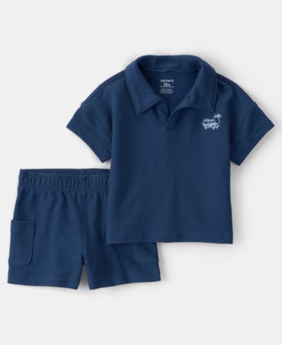 Carter's Baby Boys' Car Top and Shorts, 2-Piece Set