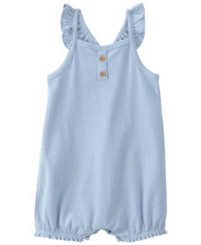 Ромпер Carter's Baby Girls' Sleeveless Blue Ruffled Straps