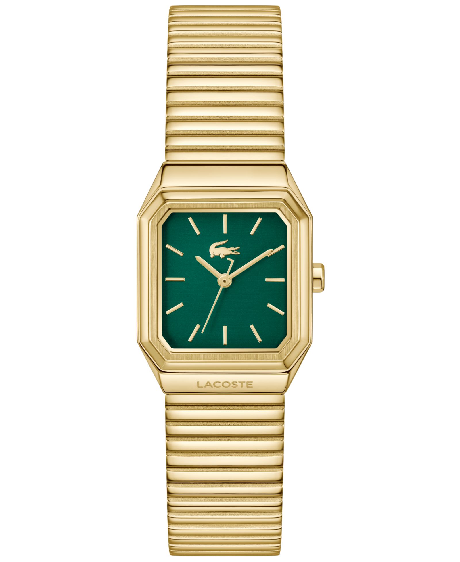 Lacoste Women's Rene Gold Tone Stainless Steel Mesh Bracelet Watch, 23x30.8mm
