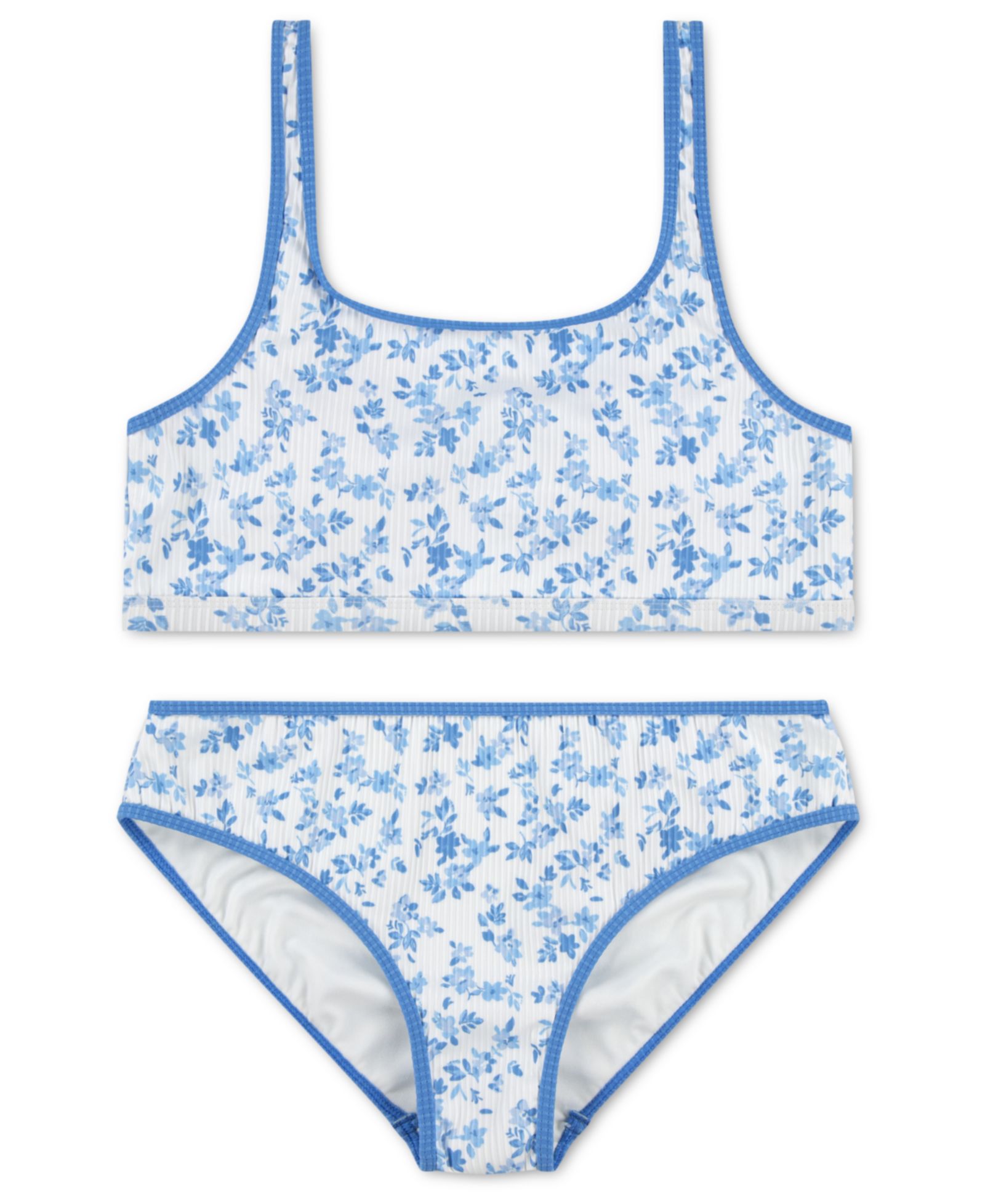 abercrombie kids Girls' Scoop Neck Top & Swim Bottoms, 2-Piece Set