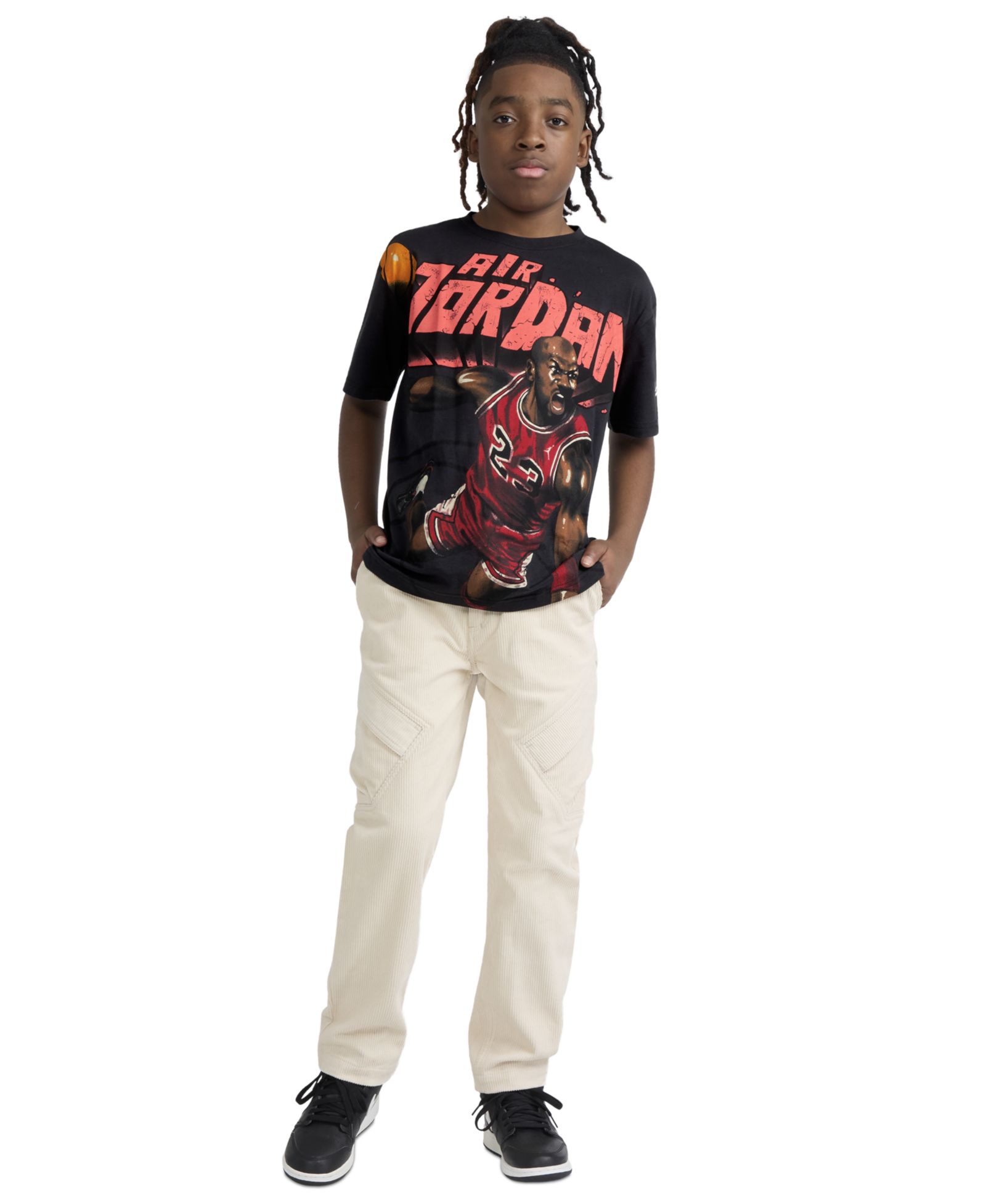 Jordan Boys' 8-20 Slam Dunk Crewneck T-Shirt
