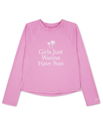 Детская рашгард с принтом abercrombie kids Girls' Graphic Long-Sleeve