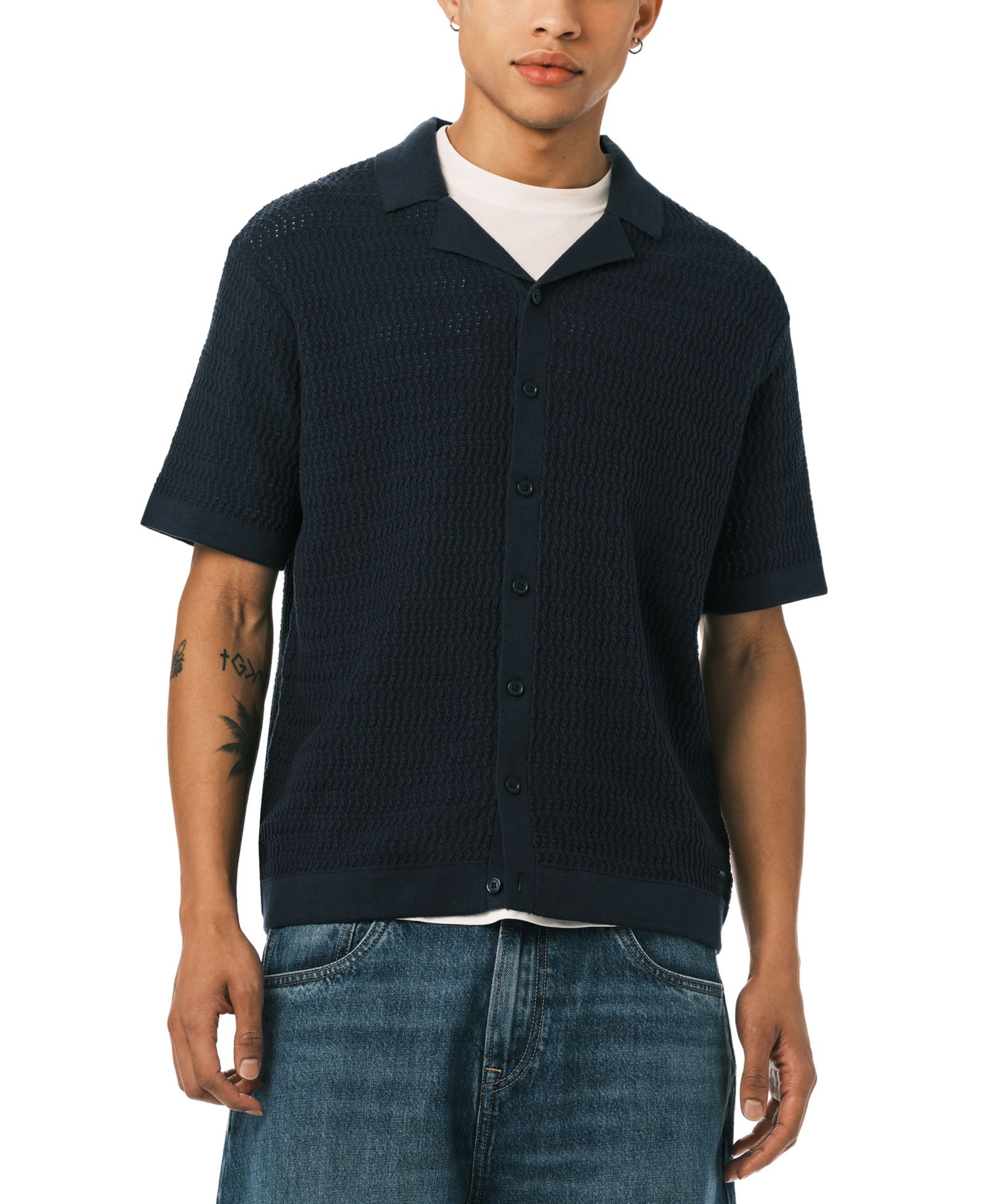 Buffalo David Bitton Men's Waldir Short-Sleeve Collared Shirt