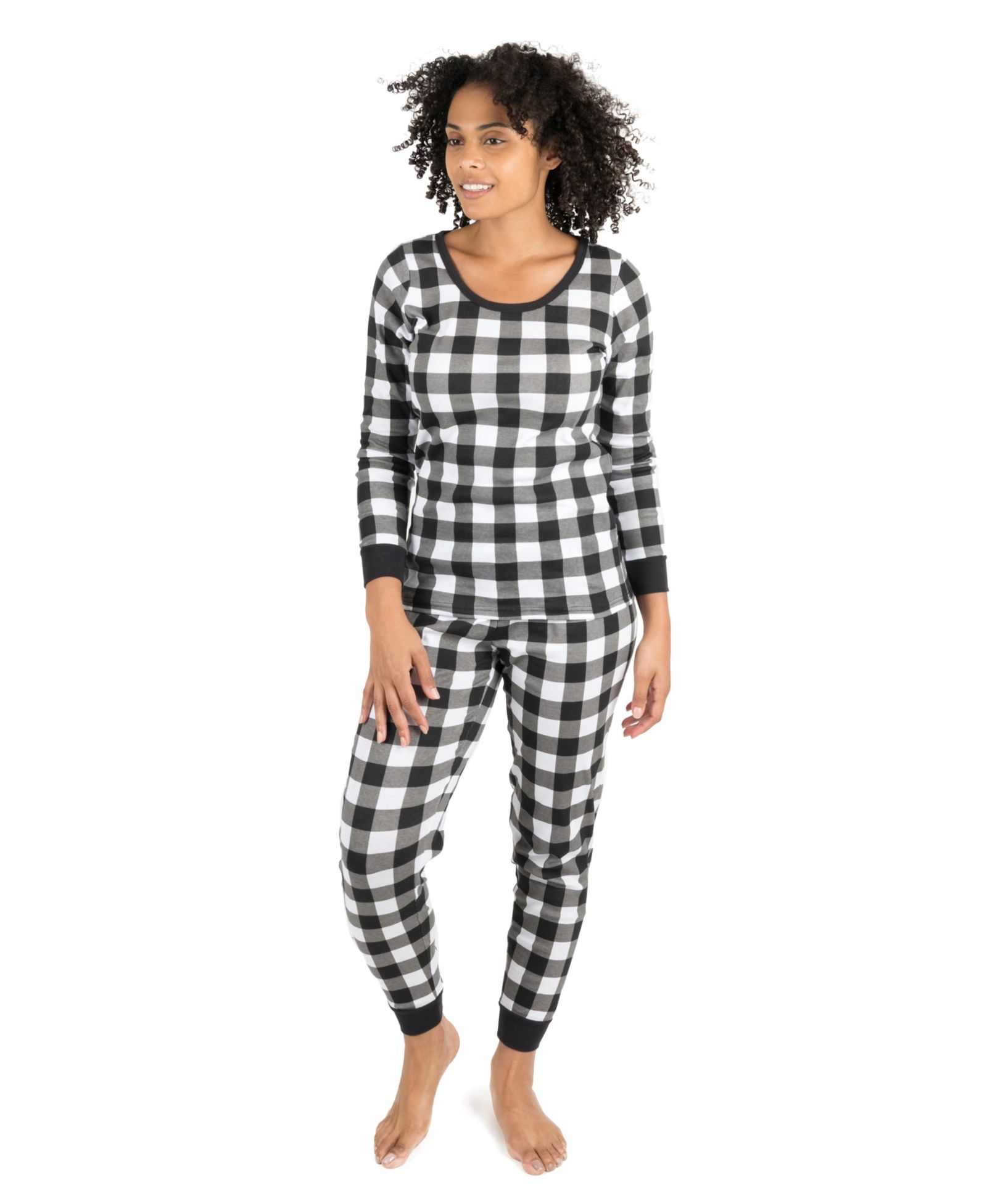 Женская пижама Leveret Two Piece Cotton Plaid Holiday