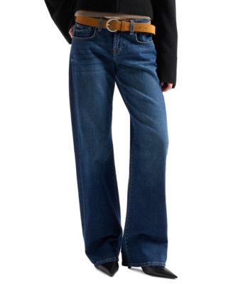 7 For All Mankind Women's Low-Rise Straight Jeans