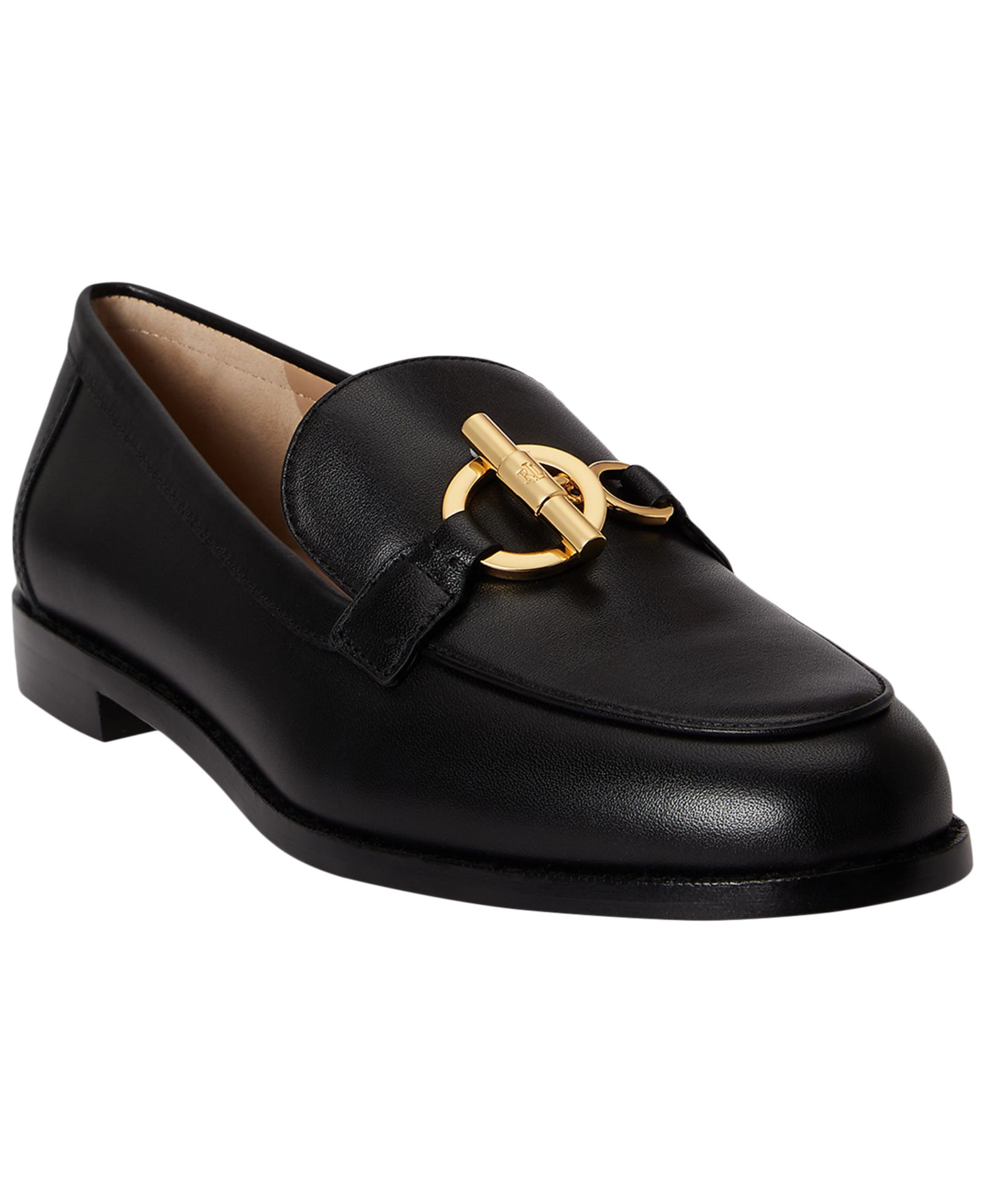 Lauren Ralph Lauren Women's Blaike Leather Round Toe Loafers