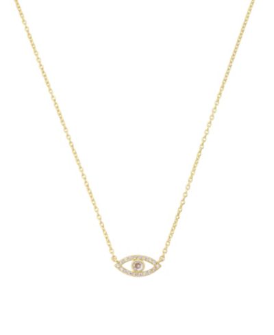 Unwritten Cubic Zirconia Evil Eye Pendant Necklace