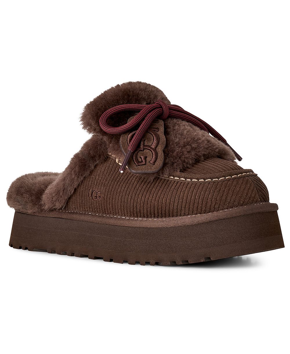 UGG® Women's Disquette Heritage Lace-Up Clog Slippers
