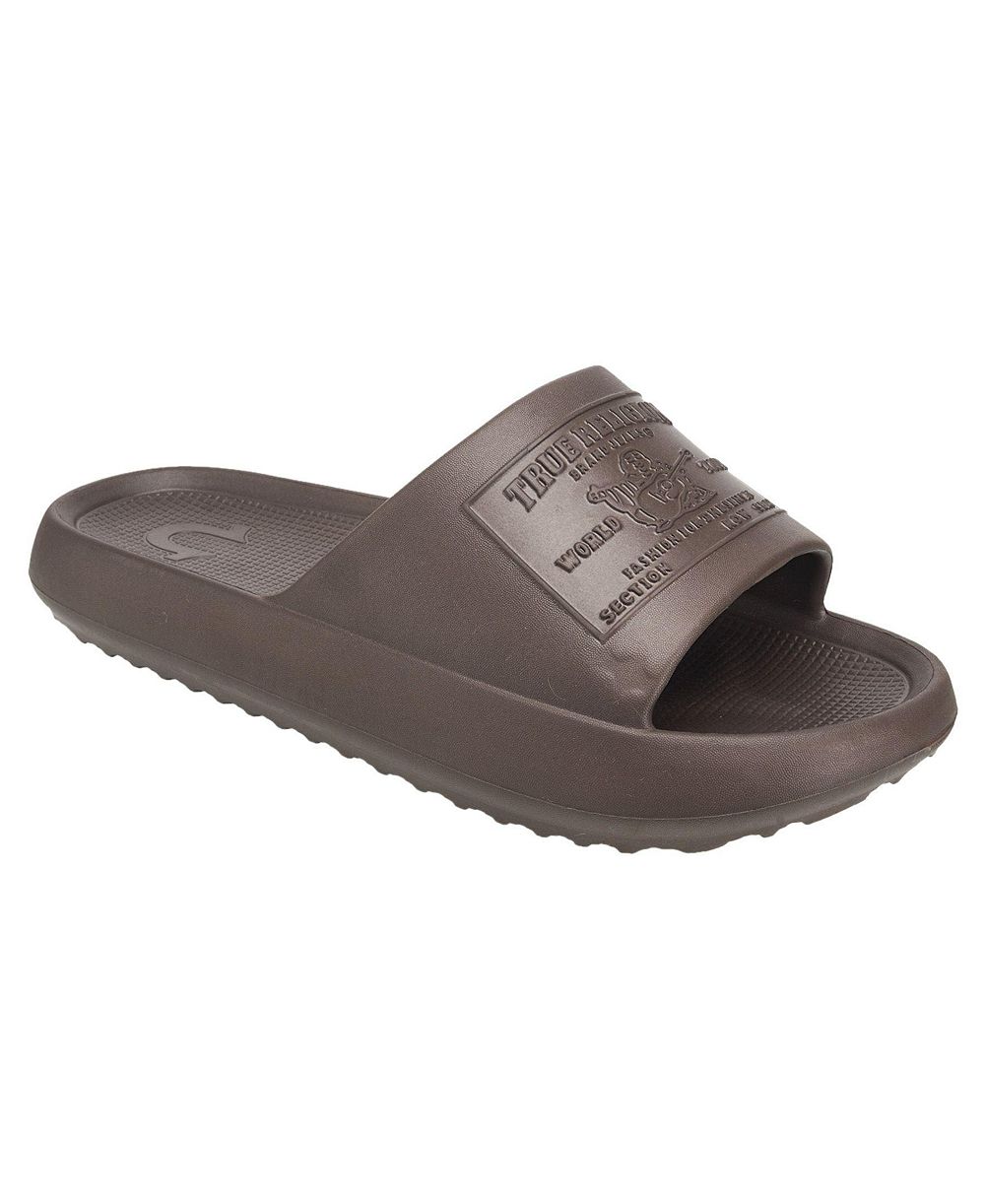 True Religion Men's Wayne Logo Slide